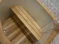 Купель дубовая угловая с пластиковой вставкой 1,2 х 1,2 х H1,0м, фотография 2