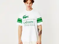 Мужская футболка lacoste unisex свободной посадки