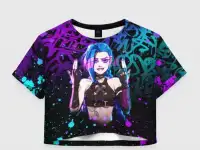 Женская футболка Crop-top 3D