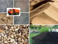 Доставка и самовывоз карьерного песка, Силикатного кирпича, Щебня