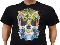 Philipp plein большого размера белая мужская футболка с черепом, фотография 4