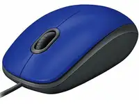 Мышь logitech m110, сине-черная, фотография 2