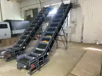 L-образные конвейеры с ковшами и резинотканевой лентой