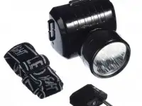 Фонарь налобный аккумуляторный 5 LED, вилка 220В, фотография 7