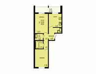 Квартира, 46,44 м², 9 эт., Дружбы, мкр заречный ул, 5, фотография 5
