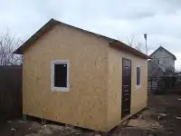 Строительство каркасного дома 3.8х4.8м круглогодично