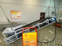 Желобчатый наклонный конвейер с шевронной лентой, фотография 2