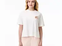 Женская футболка lacoste из хлопка