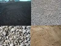 Песок, щебень, пгс, пщс, булыга, скальник, чернозем, Доставка