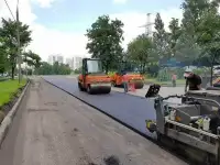 Асфальтирование установка бордюр