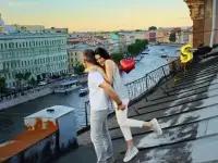 Фотосессия на крыше Санкт-Петербурга