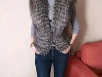 Жилет из чернобурки