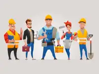 Строительные работы и ремонтные работы.