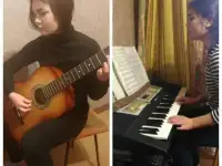 обучение навыкам ПЕНИЯ и ИГРЫ на гитаре и синтезаторе.