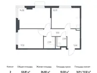 Продам 2 комнатную квартиру