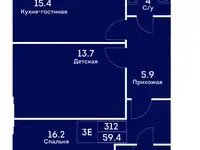 Продам 3 комнатную квартиру