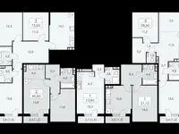 1-но комнатная квартира, 37,10 м², 5 эт., ЖК Прокшино, фотография 2