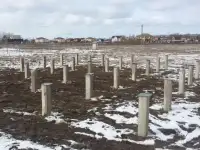 Забивка железобетонных свай