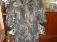 Дубленка женская из искусственного меха