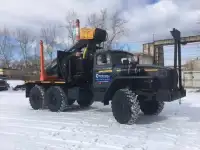Лесовозы Урал 55571, с манипулятором Омтл-97,03 в наличии с птс