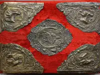 Набор старинных накладок на большое напрестольное Евангелие. Россия, XVIII век., фотография 2