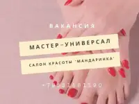 Мастер универсал в салон красоты