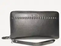 Мужской клатч из натуральной кожи (чёрный) DoubleCity M200-DC30-37A, фотография 7