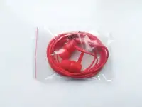 Наушники-вкладыши 1,15 м. mini-jack 3,5 мм. красные, фотография 4