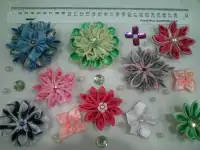Украшения из атласных лент в стиле 