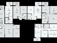 2-х комнатная квартира, 56,40 м², 10 эт., ЖК А101 Лаголово, фотография 2