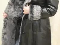 Кожанная дублёнка