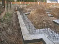Монтаж ленточных фундаментов