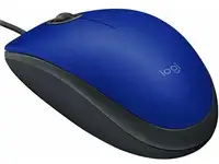 Мышь logitech m110, сине-черная, фотография 3