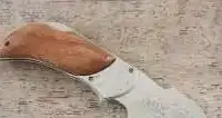 Складные подарочные ножи в кожаных ножнах, фотография 3