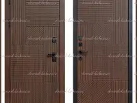 Входная  дверь БРАУН Орех чёрная патина  Орех чёрная патина 110 мм Россия