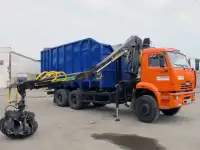 Заказ ломовоза на базе КАМАЗА 65115 28м3 с манипулятором и захватом