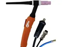 Сварочные горелки foxweld unotig-26 8м (разъем 35мм2, с кнопкой)
