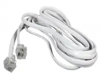 Кабель удлинитель телефонный RJ11 2 м.