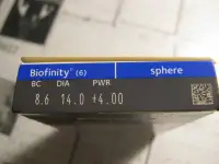 Контактные линзы biofinity(диоптр.+4), фотография 3