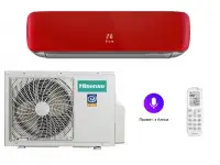Инверторный настенный кондиционер Hisense Red Crystal Super AS-10UW4RVETG00R Алиса
