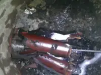 Бестраншейный ремонт канализации, ливневки и прокол под дорогой.