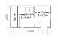 Баня каркасная - Базовая комплектация, фотография 2