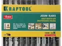 Набор полотен kraftool ''industrie'' для электролобзика дерево и листовой металл 10шт