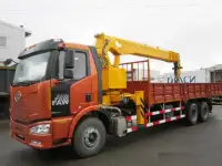 КМУ,кран-манипулятор,бортовой с КМУ FAW CA5250