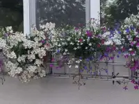 Цветочница алюминиевая под окно