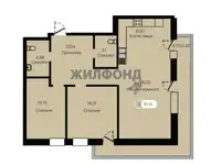 Продается 3-комн. квартира 96 м2 в новостройке