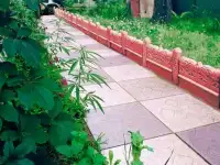 Тротуарная плитка. Брусчатка. Парковочные столбики. Укладка тротуарной плитки