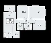 Продам 4 комнатную квартиру