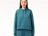 Женская толстовка lacoste loose fit с капюшоном