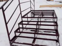 Каркас крыльца под любое покрытие.